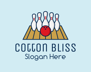 Modern Bowling Game logo design