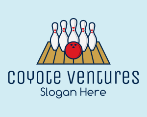 Modern Bowling Game logo design