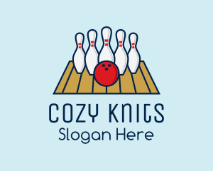 Modern Bowling Game logo design