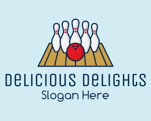 Modern Bowling Game logo design