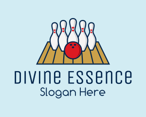 Modern Bowling Game logo design