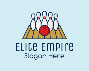 Modern Bowling Game logo design