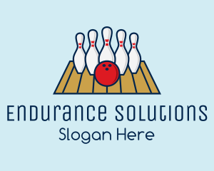 Modern Bowling Game logo design