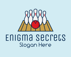 Modern Bowling Game logo design