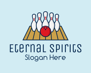 Modern Bowling Game logo design