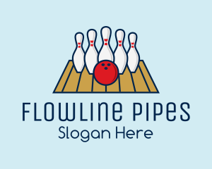 Modern Bowling Game logo design