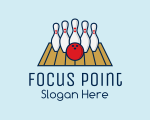 Modern Bowling Game logo design