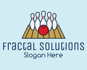 Modern Bowling Game logo design