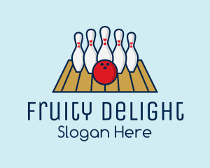 Modern Bowling Game logo design