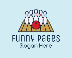 Modern Bowling Game logo design