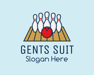 Modern Bowling Game logo design