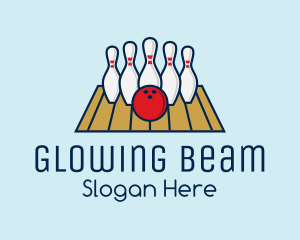 Modern Bowling Game logo design