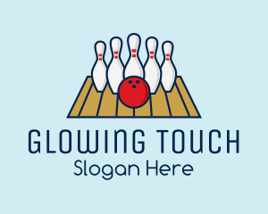 Modern Bowling Game logo design