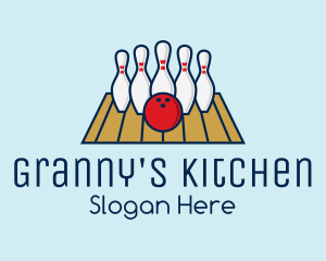 Modern Bowling Game logo design