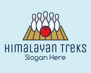 Modern Bowling Game logo design