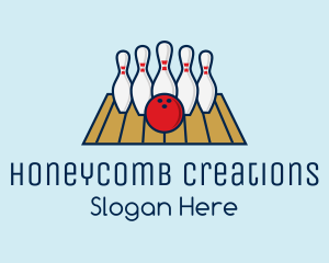 Modern Bowling Game logo design