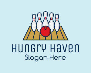 Modern Bowling Game logo design