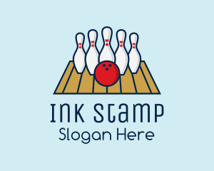 Modern Bowling Game logo design