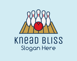 Modern Bowling Game logo design