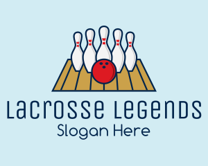 Modern Bowling Game logo design