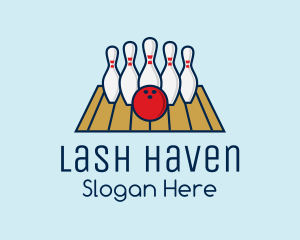 Modern Bowling Game logo design