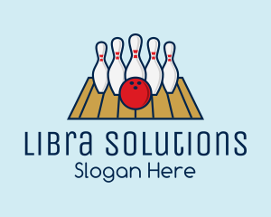 Modern Bowling Game logo design