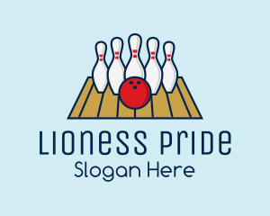 Modern Bowling Game logo design