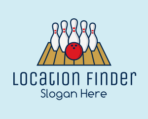 Modern Bowling Game logo design