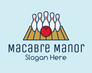 Modern Bowling Game logo design