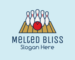 Modern Bowling Game logo design