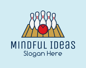 Modern Bowling Game logo design