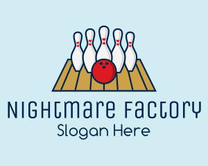 Modern Bowling Game logo design