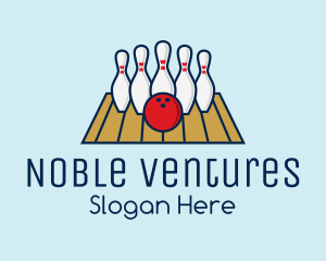 Modern Bowling Game logo design