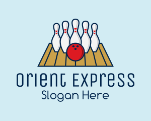 Modern Bowling Game logo design