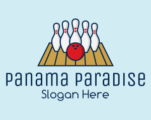 Modern Bowling Game logo design