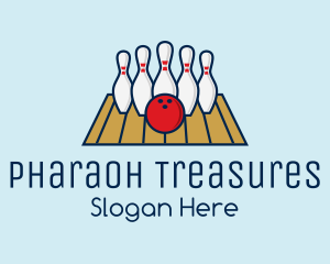 Modern Bowling Game logo design