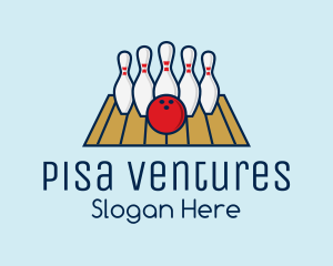 Modern Bowling Game logo design