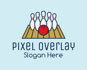 Modern Bowling Game logo design