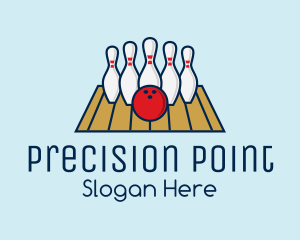 Modern Bowling Game logo design