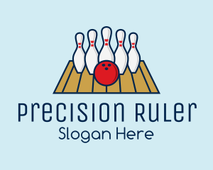 Modern Bowling Game logo design