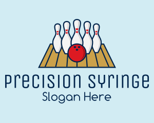 Modern Bowling Game logo design