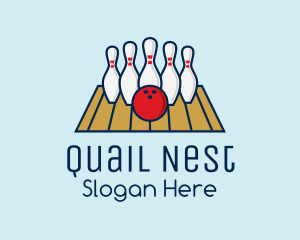 Modern Bowling Game logo design