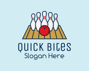 Modern Bowling Game logo design