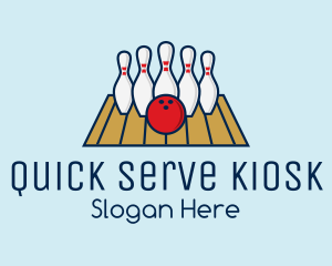 Modern Bowling Game logo design