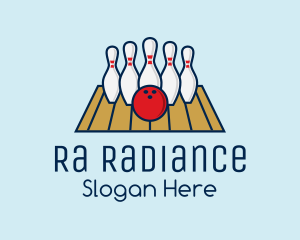 Modern Bowling Game logo design