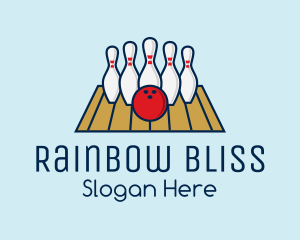 Modern Bowling Game logo design