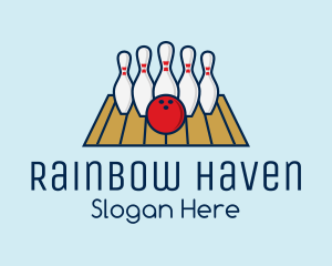 Modern Bowling Game logo design