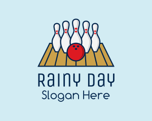 Modern Bowling Game logo design