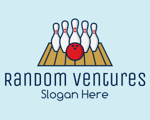 Modern Bowling Game logo design