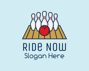 Modern Bowling Game logo design